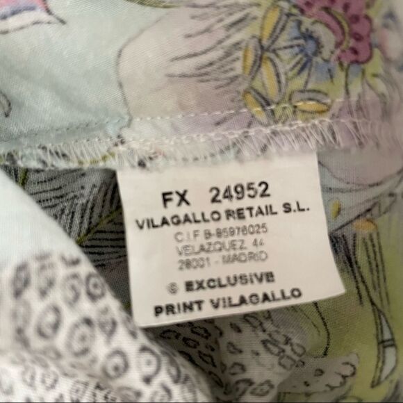 Vilagallo Jungle Print Blouse Size 42 - Picture 7 of 9